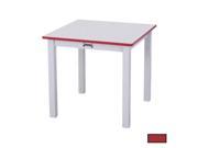 RAINBOW ACCENTS 56214JC008 SQUARE TABLE 14 in. HIGH RED