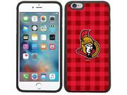 Coveroo 876 7091 BK FBC Ottawa Senators Plaid Design on iPhone 6 Plus 6s Plus Guardian Case