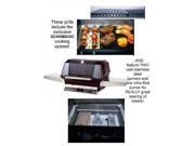Modern Home Products WHRG4DDPS MHP LP Propane Gas Grill Searmagic Grids Two Cast Stainless Steel and One Infra Red Burner