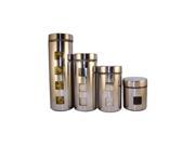 RAGALTA PL 4PC CANISTER SET WGLASS SS