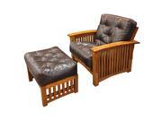 Gold Bond 614 9 in. Moon Light 21 x 28 in. Chair Ottoman Saddle Leather Futon Mattress