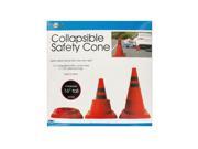 Bulk Buys OL391 2 Collapsible Traffic Safety Cone with Reflective Rings 2 Piece