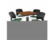 OFM PKG BRK 017 0060 Breakroom Package Featuring 36 in. Square Mesh Base Multi Purpose Table with Four Star Stack Chairs