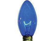 Queens of Christmas WL C9 B TW Incandescent Decorative Twinkle Light Bulb Blue