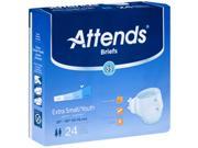 Attends BRBX10 Extra Absorbent Breathable Briefs Extra Small 96 per Case