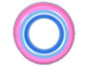 NorthLight Stripe Inflatable Swimming Pool Inner Tube Ring Float Blue Pink 35 in.