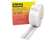 3M Commercial Tape Div 15603 Scotch 70 Self Fusing Silicone Rubber Tape 1 in. x 30 ft.