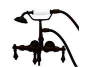 World Imports 405473 Tub Filler with Handshower and Metal Lever Handles Oil Rubbed Bronze
