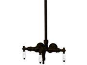 World Imports 403797 Tub Filler with Hot Cold Porcelain Lever Handles Oil Rubbed Bronze