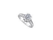 Fine Jewelry Vault UBNR82045AGCZ CZ Engagement Ring in 925 Sterling Silver