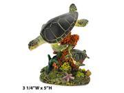 Penn Plax RR1110 Swimming Sea Turtles Medium 5 in. Aquarium Decoration Ornament