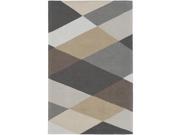 Artistic Weavers AWIP2218 58 Impression Leah Rectangle Hand Tufted Area Rug Gray Multi 5 x 8 ft.