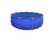 NorthLight Round Floating Solar Cover for Steel Frame Swimming Pool Blue 8.9 ft.