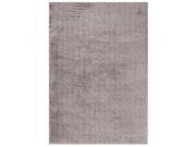 Jaipur RUG124931 5 x 7.6 ft. Shag Solid Pattern Polyester Area Rug Gray