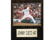 MLB 12 x15 Johnny Cueto Cincinnati Reds Player Plaque
