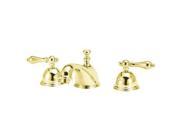 World Imports 106464 Bradsford 2 Handle Widespread Adjustable Center Lavatory Faucet Polished Brass
