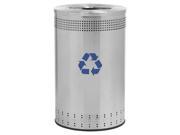 Commercial Zone 782729 Imprinted 360 Degrees Recycler Stainless Steel 45 gal