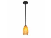 Accesslighting 28012 4R ORB MYA Champagne Rod Maya Glass Pendant Oil Rubbed Bronze