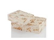 Modern Day Accents 5002 Huseo Blanco Golden Bone Boxes