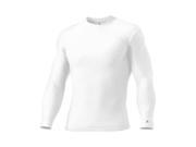 Badger 4704 Long Sleeve Heavyweight B Fit Crew White Small