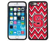 Coveroo 875 8910 BK FBC NC State Sketchy Chevron Design on iPhone 6 6s Guardian Case