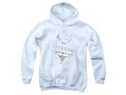Trevco Popeye Strong Youth Pull Over Hoodie White Medium