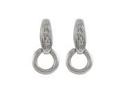 Dlux Jewels Silver Crystal Earrings