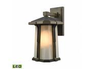 ELK Group International 87092 1 LED Brighton 1 Light LED Outdoor Wall Sconce Smoked Bronze 16 x 9 in.