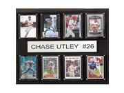 CandICollectables 1215UTLEY8C MLB 12 x 15 in. Chase Utley Philadelphia Phillies 8 Card Plaque