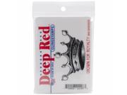 Deep Red Stamps 3X403022 Cling Stamp Crown For Royalty