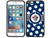Coveroo 876 7119 BK FBC Winnipeg Jets Polka Dots Design on iPhone 6 Plus 6s Plus Guardian Case