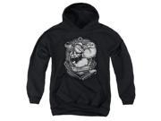 Trevco Popeye Anchors Away Youth Pull Over Hoodie Black Small