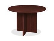 Basyx BSXBLC48DNN Round Conference Table with X Base 48 in. D Mahogany