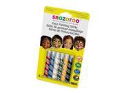 Snazaroo SN1160600 Snazaroo Face Painting Sticks Green White Red Yellow Blue Black