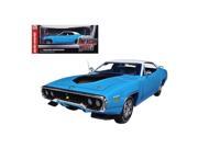 Autoworld AMM1012 1971 Plymouth Road Runner 440 6 Pack Petty Blue Limited to 1500 Piece 1 18 Diecast Model Car