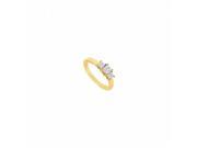 Fine Jewelry Vault UBJ2374Y14D 101RS7.5 Three Stone Diamond Engagement Ring 14K Yellow Gold 1.00 CT Size 7.5