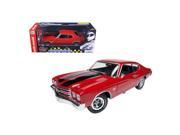 Autoworld AMM1021 1970 Chevrolet Chevelle SS 396 Cranberry Red Top Gear Limited to 1500 Piece 1 18 Diecast Model Car