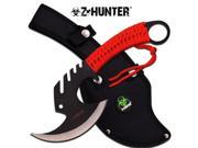 Z Hunter ZB AXE3R 11.5 in. Stainless Steel Hand Axe Knife Red