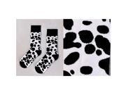Giftcraft 410455 Mens Crew Sock Dalmatian Design Black White Pack of 3