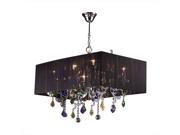 PLC Lighting 34118 PC Torcello Chandeliers 8 Light Incandescent 60W in Polished Chrome