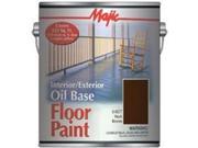 Majic Paints 8 0077 1 1 Quart Dark Brown Interior Exterior Oil Base Floor Paint