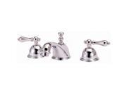World Imports 289817 Bradsford 2 Handle Widespread Adjustable Center Lavatory Faucet with Metal Lever Handles Satin Nickel