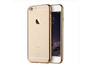 Baseus S IP6G 5211J Shining 1 mm Ultra Thin Electroplating Anti Scratch TPU Protective iPhone 6 6S Case Gold