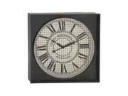 Benzara 99075 Square Metal Rustic Look Wall Clock 26 in. W