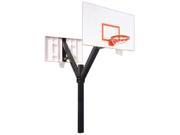 First Team Legend Excel Dual Steel Double Sided In Ground Fixed Height Basketball System Scarlet