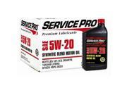 Service Pro SPL00233 Synthetic Blend Motor Oil Pack of 12