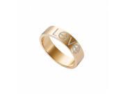 Fine Jewelry Vault UBLRBK7055P14D Diamond Love Fashion Ring in 14K Rose Gold With 1 CT Diamonds 90 Stones