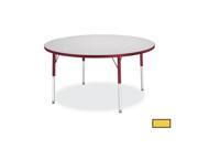 RAINBOW ACCENTS 6488JCT007 KYDZ ACTIVITY TABLE ROUND 36 in. DIAMETER 11 in. 15 in. HT GRAY YELLOW