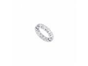 Fine Jewelry Vault UBPTR400D328 101RS4 4 CT Platinum Diamond Eternity Band Fourth Fifth Wedding Anniversary Gift Eternity Ring Size 4