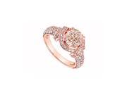 Fine Jewelry Vault UBJ8345P14DMG Morganite Held in Bow Type Design With Diamond Accents 92 Stones